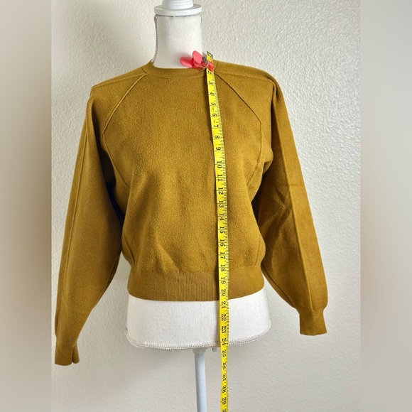 Zara Cropped Seam Detail Sweatshirt Size Small - Picture 7 of 11